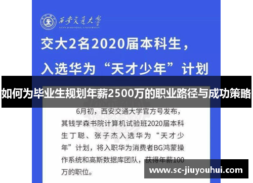 如何为毕业生规划年薪2500万的职业路径与成功策略